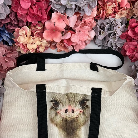 Eco-Friendly Folding Ostrich Tote Bag - Picture 10 of 13